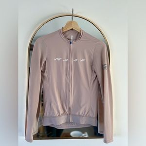 MAAP Cycling Jersey, Women's Evade Pro Base LS Jersey - Chalk Pink / Large